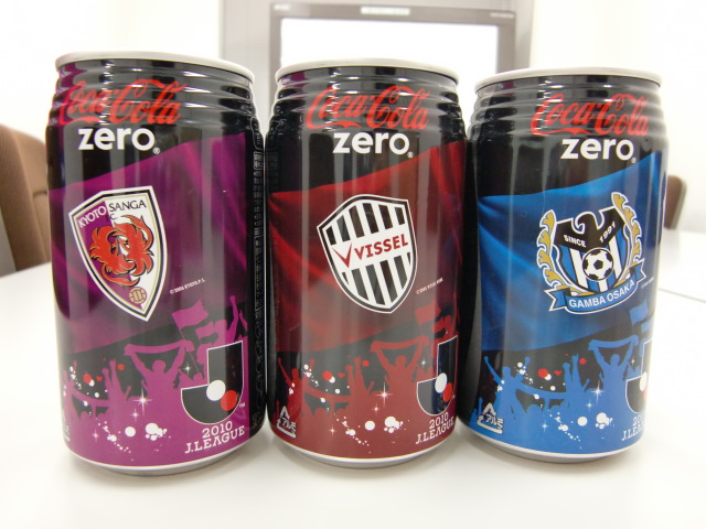 コカ・コーラゼロのJリーグ缶